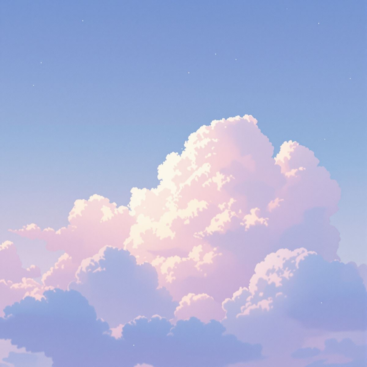 Aesthetic anime PFP with breeze echo tone and light dreamy effect