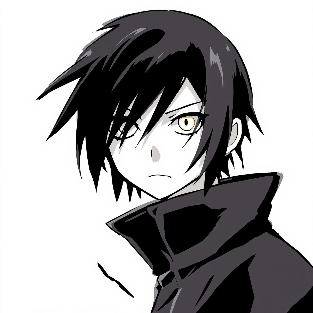 Soul Eater dark aesthetic PFP with high contrast anime design