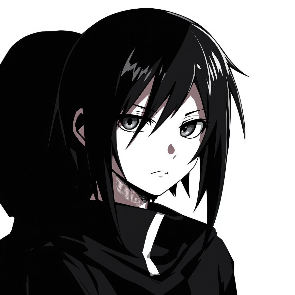 Soul Eater stylized horror PFP with unsettling anime expression