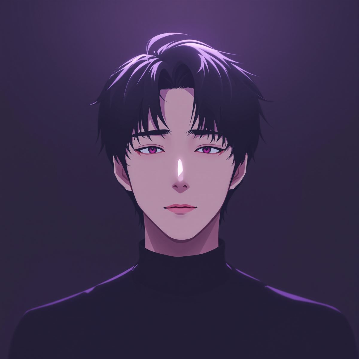 Solo Leveling Sung Jin Woo PFP with dark blue shadow aesthetic