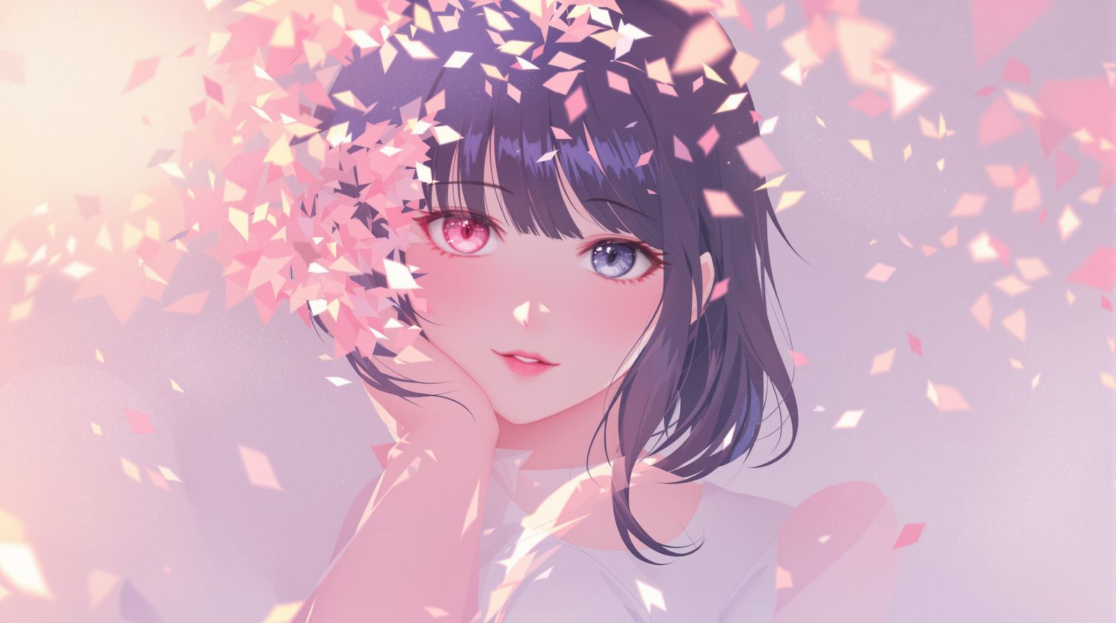 Soft color Anime PFP with gentle expression and calm avatar presence