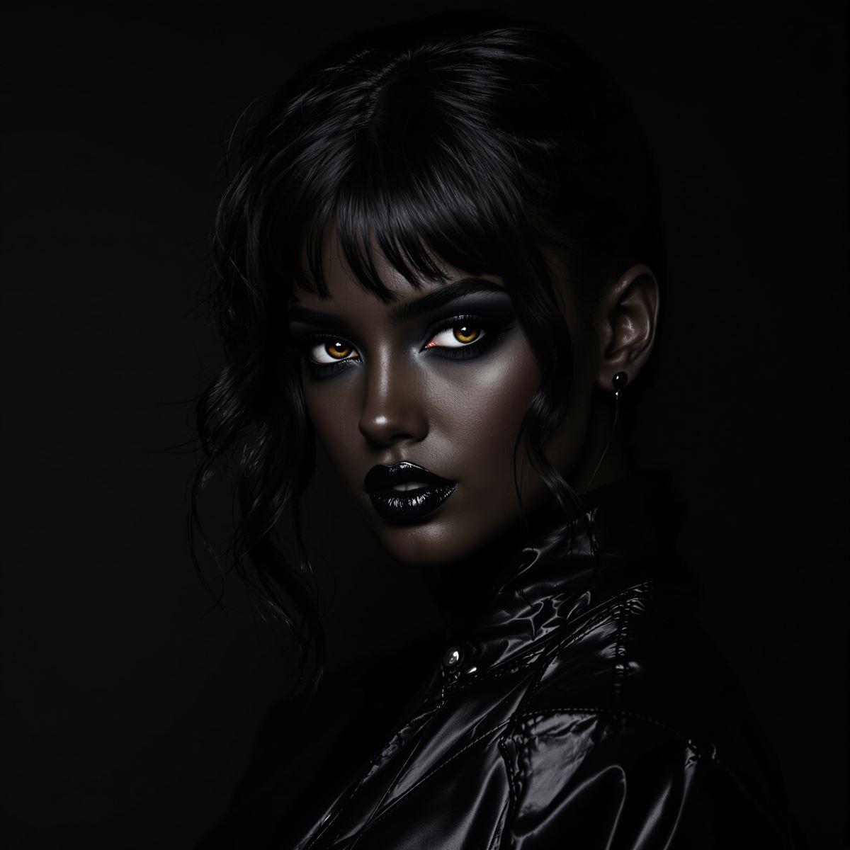glossy identity baddie PFP with polished avatar style and luxe attitude