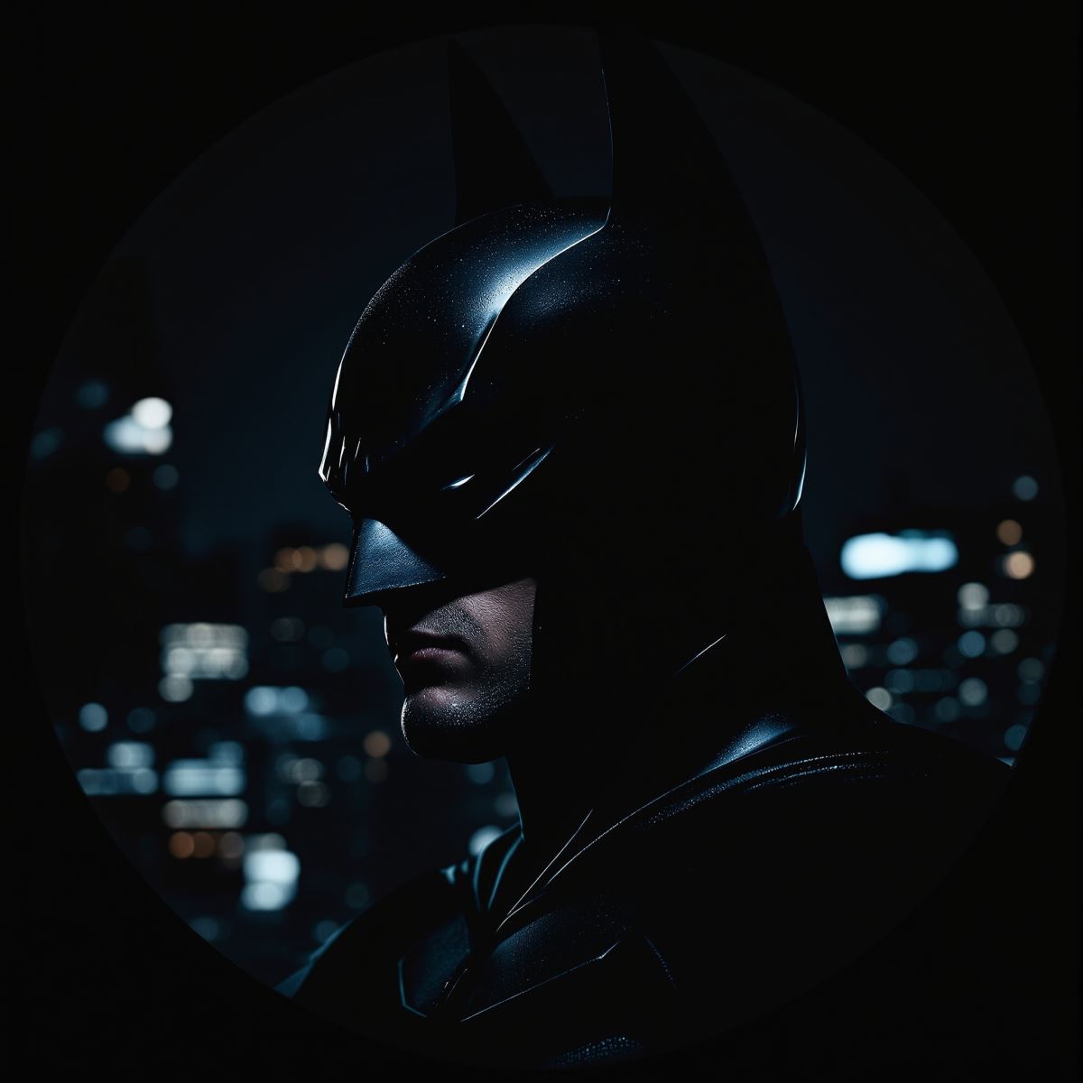 Cartoon PFP with Batman shadow identity and strong symbolic presence