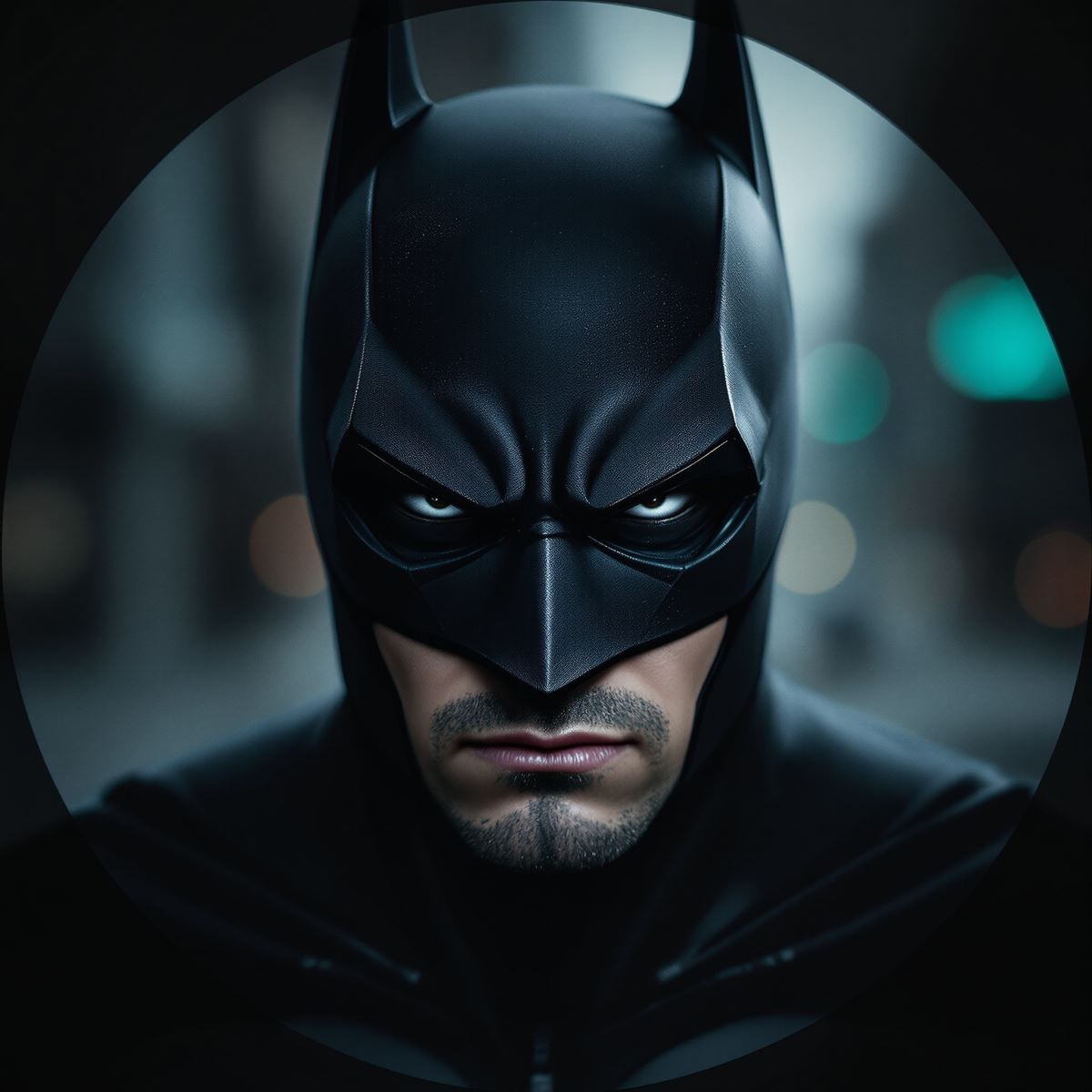 Batman profile avatar with dark identity and powerful silent presence