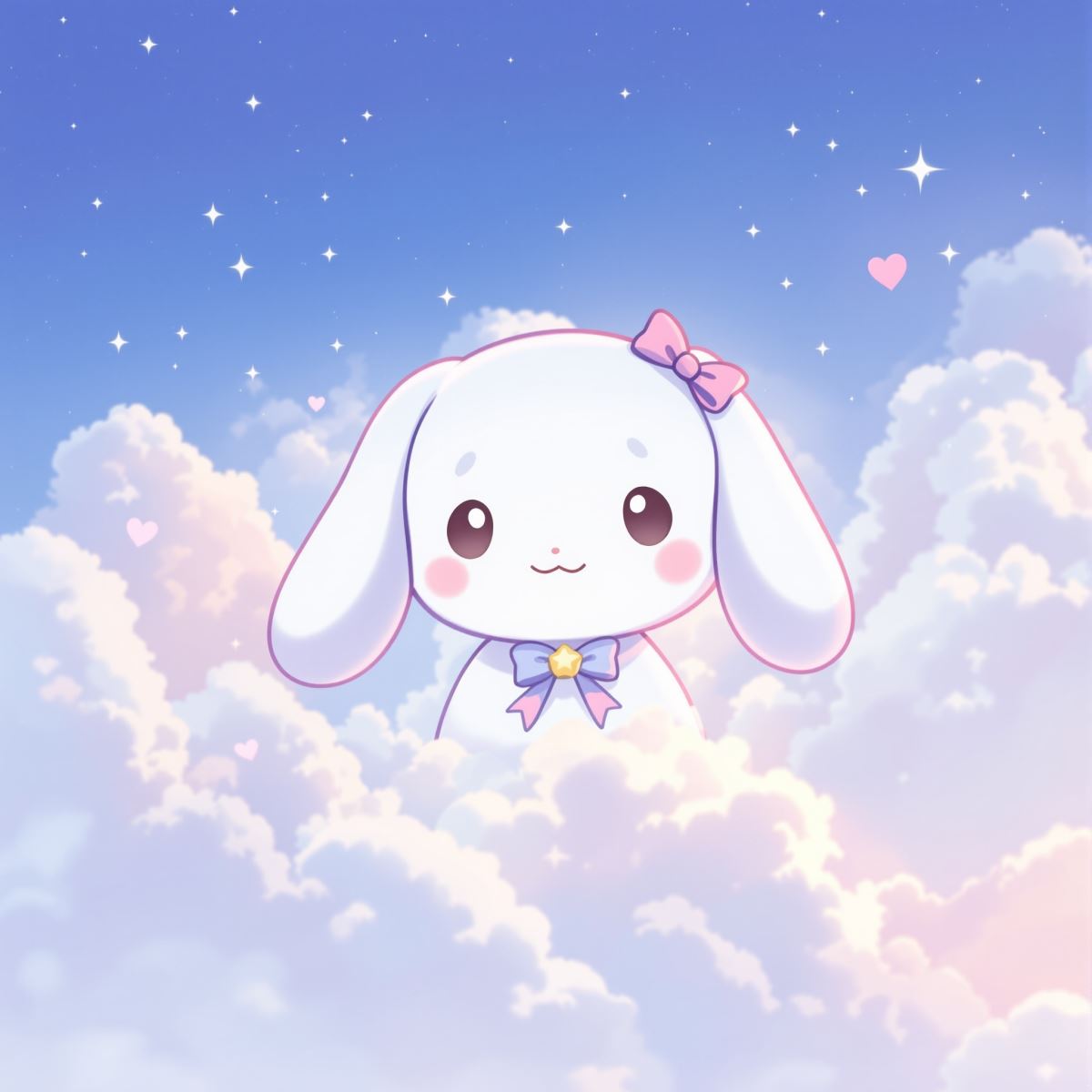 Cinnamoroll PFP with angel bloom softness and dreamy cute identity