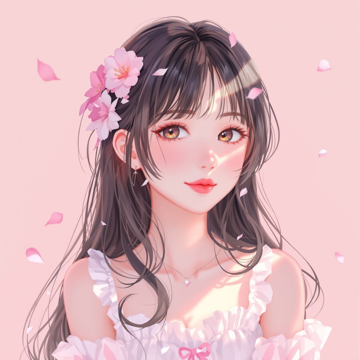 fairy grace coquette PFP with airy avatar mood and delicate romantic styling