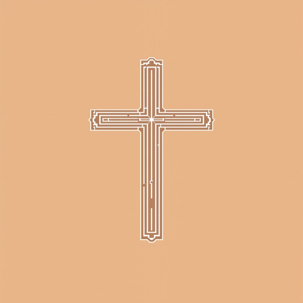 cross avatar with luminous faith aura and soft spiritual PFP energy