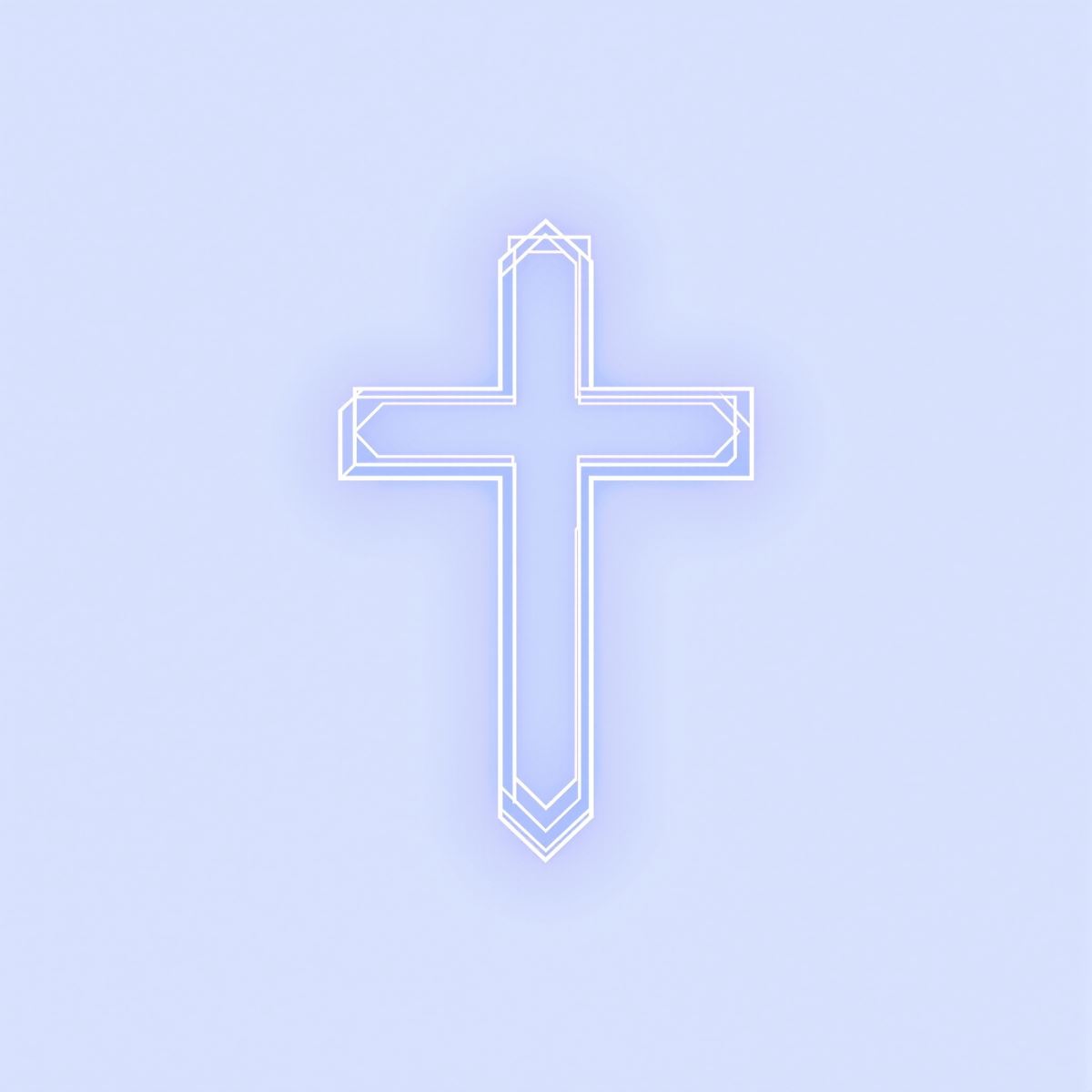 light-driven cross PFP with hopeful avatar tone and gentle spiritual clarity