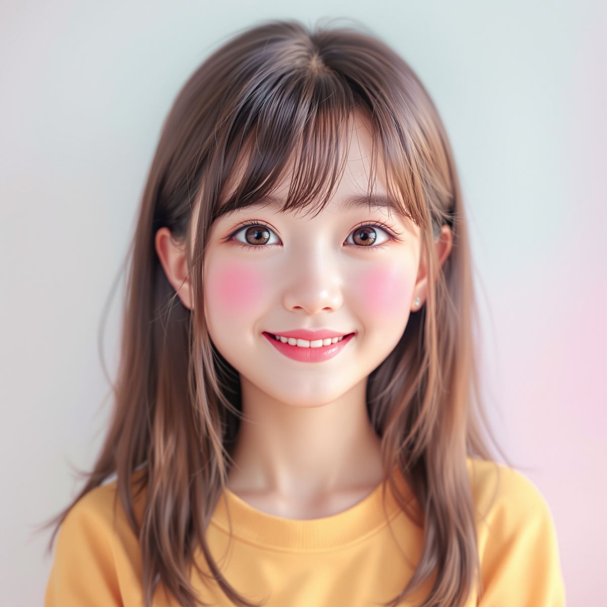 Cute PFP with soft baby light aura and gentle glowing avatar identity