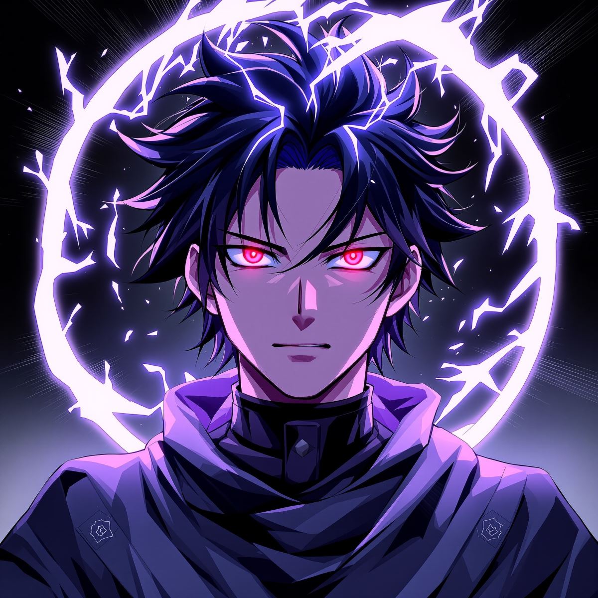 Dandadan anime avatar with neon yokai atmosphere and strange visual pressure