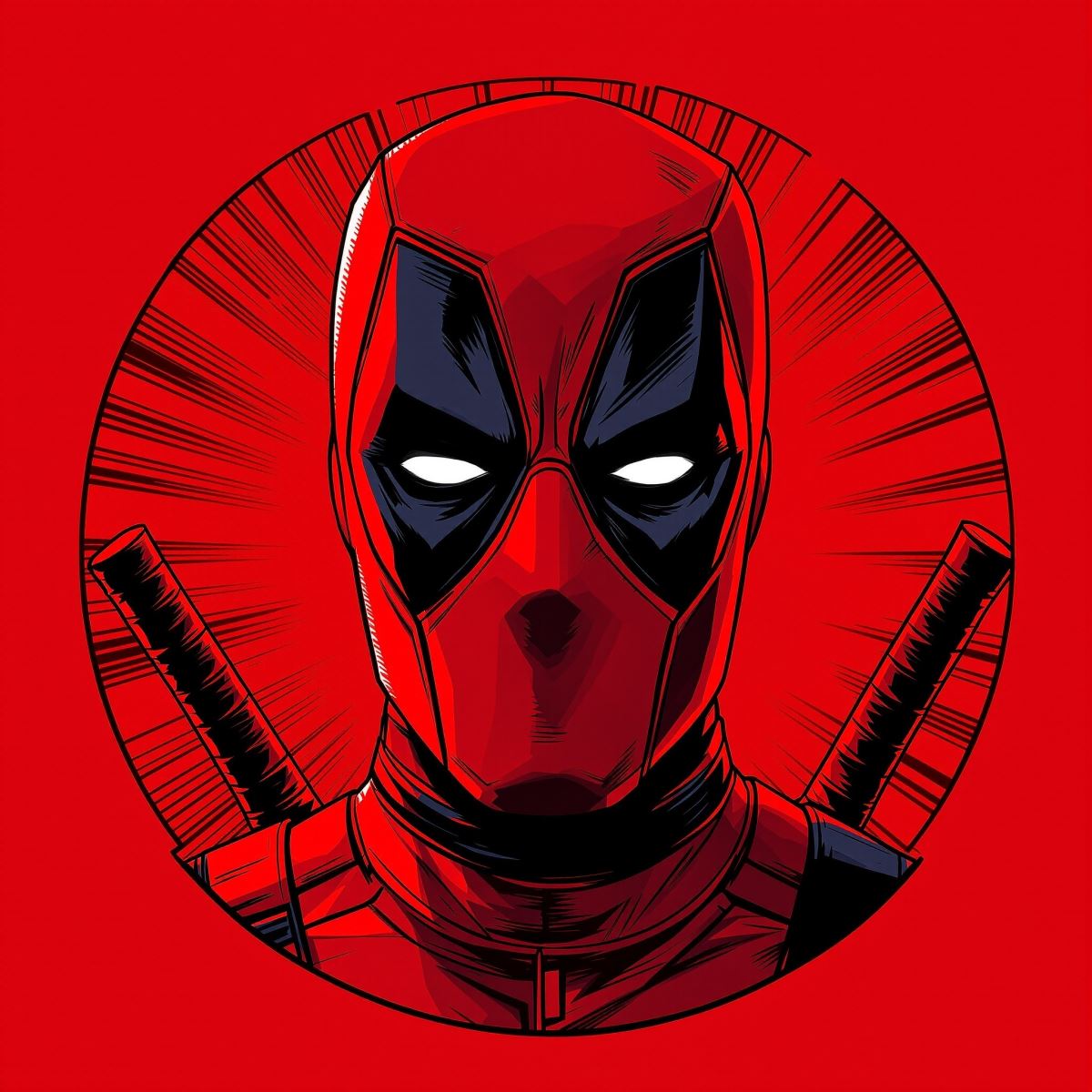 Deadpool avatar PFP optimized for bold identity and fast recognition