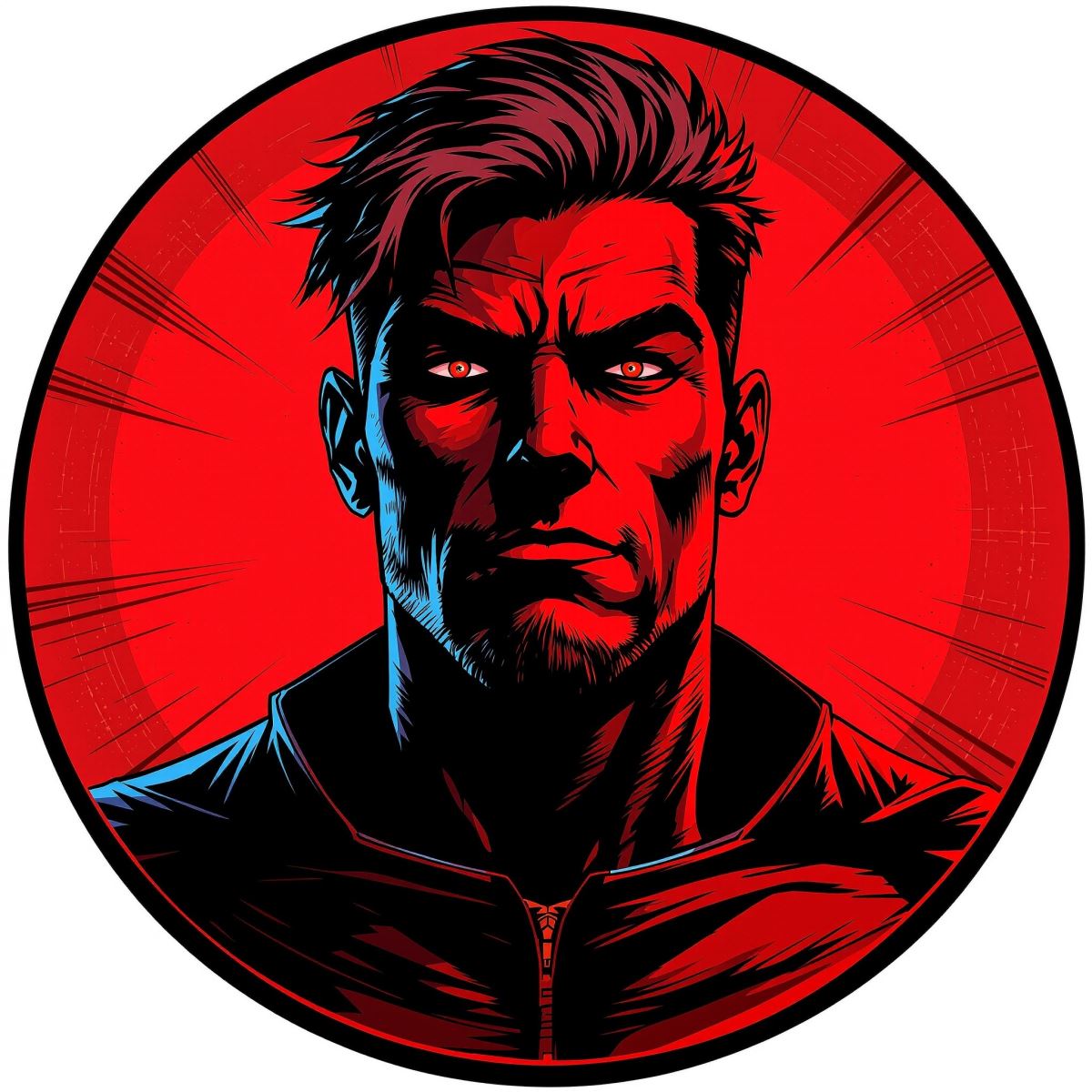 Deadpool profile image with strong personality and chaotic antihero energy