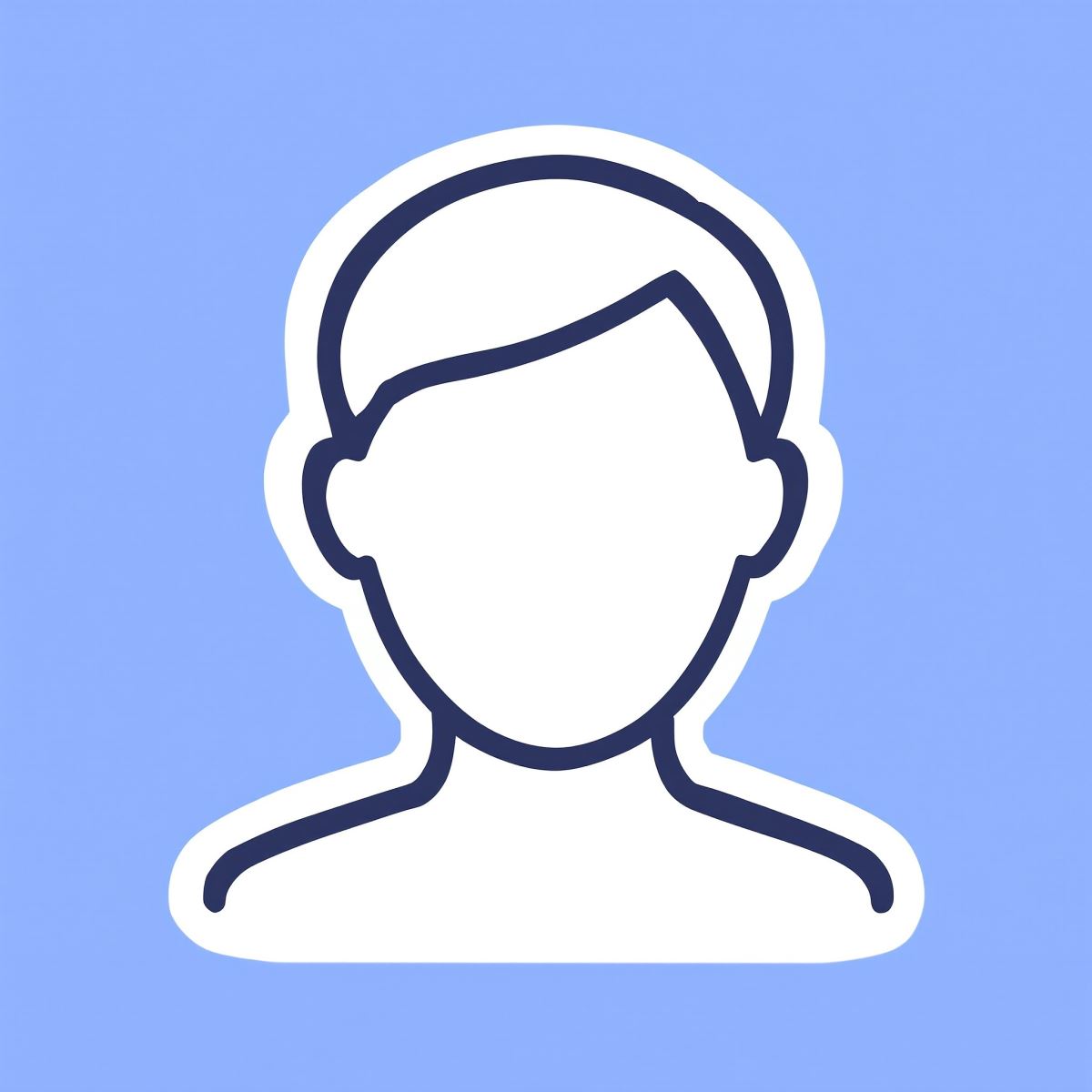 Default avatar profile picture with balanced mode composition and clean visual identity