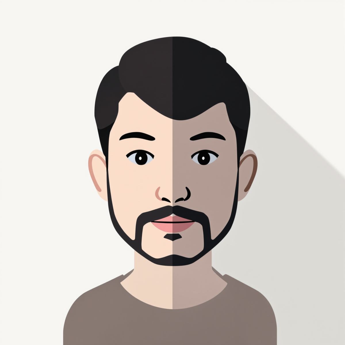Default PFP with neutral expression and composed avatar presence