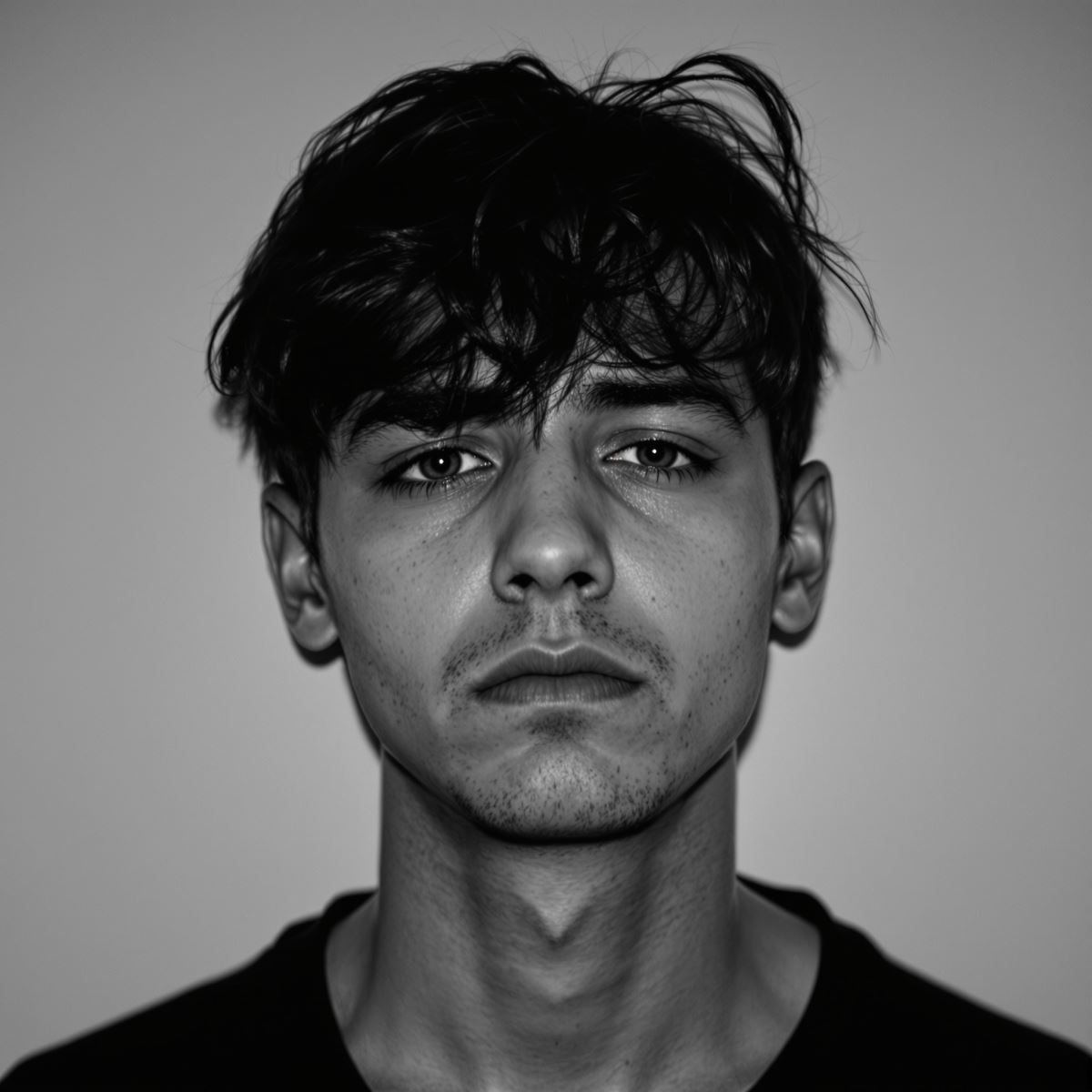 Emo PFP with dim emotional moment and quiet dark avatar identity