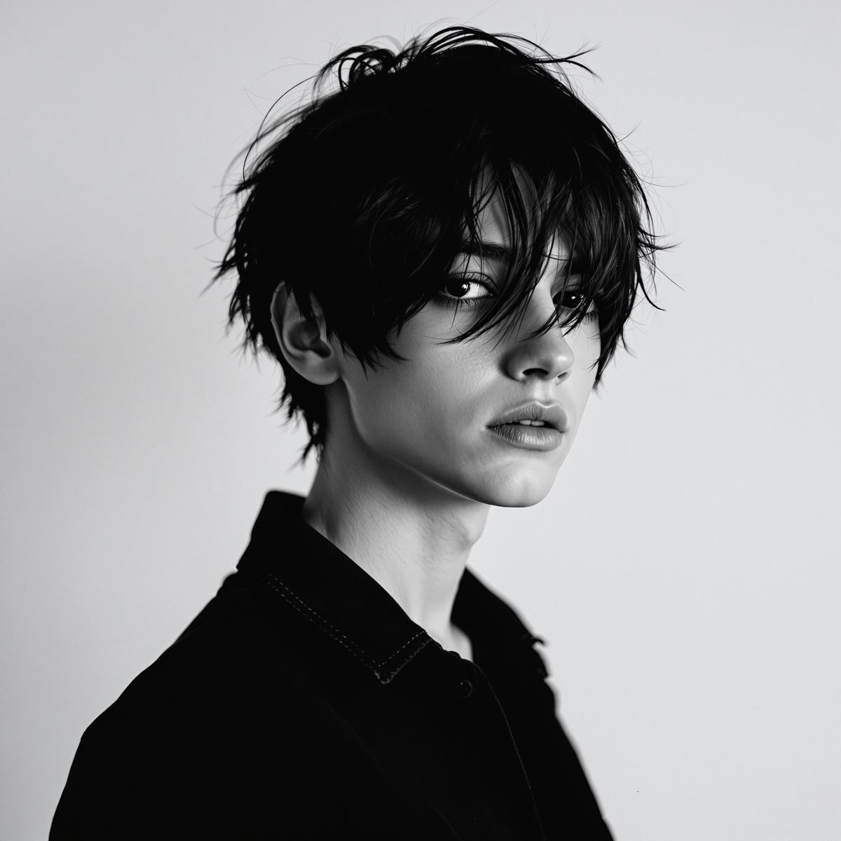 Raw emo PFP with unfiltered composition and emotionally direct avatar presence