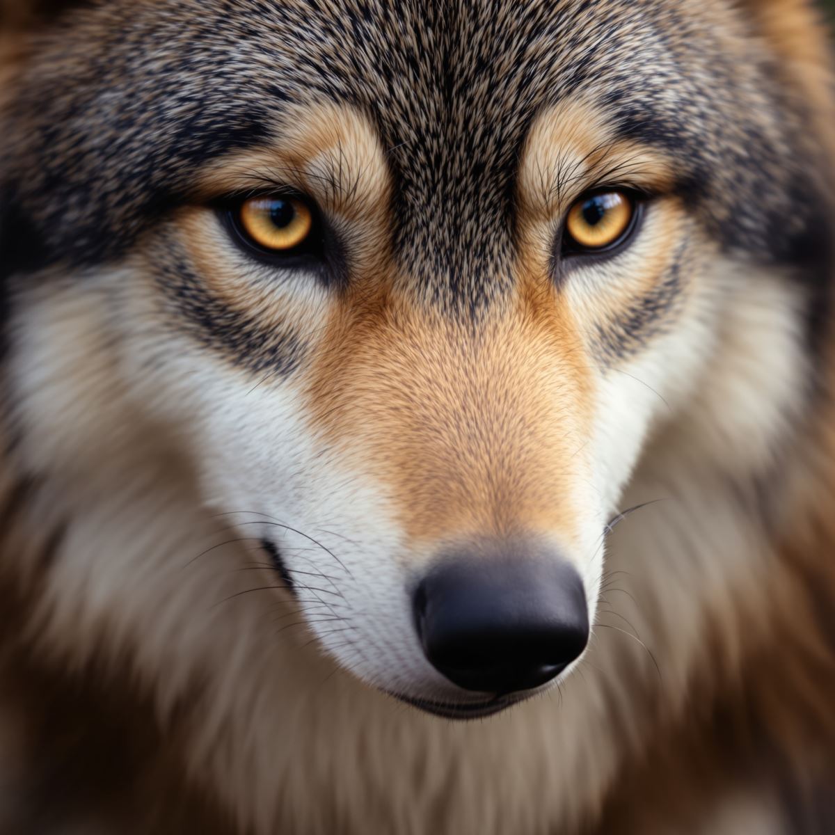 Wolf furry PFP avatar with mystic portrait style and deep emotional identity
