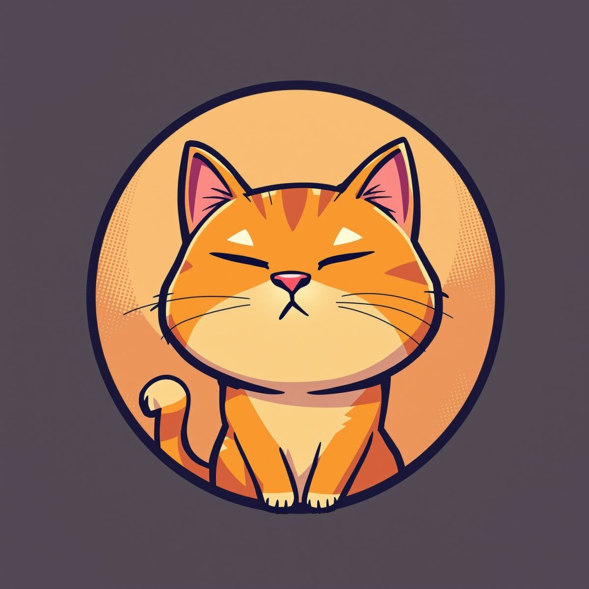 Garfield avatar PFP optimized for iconic attitude and readable composition