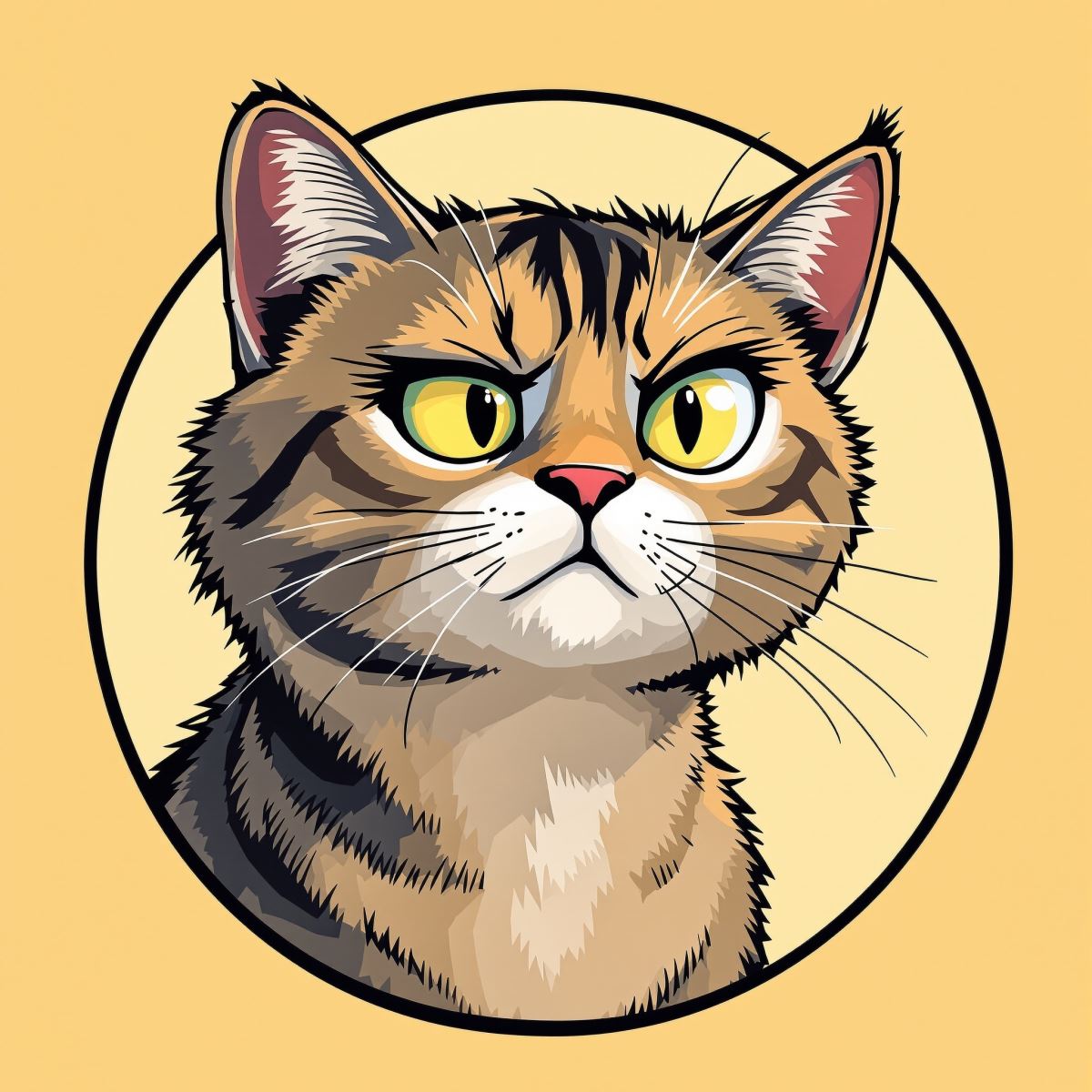 Garfield profile image with lazy confidence and clear cartoon recognition