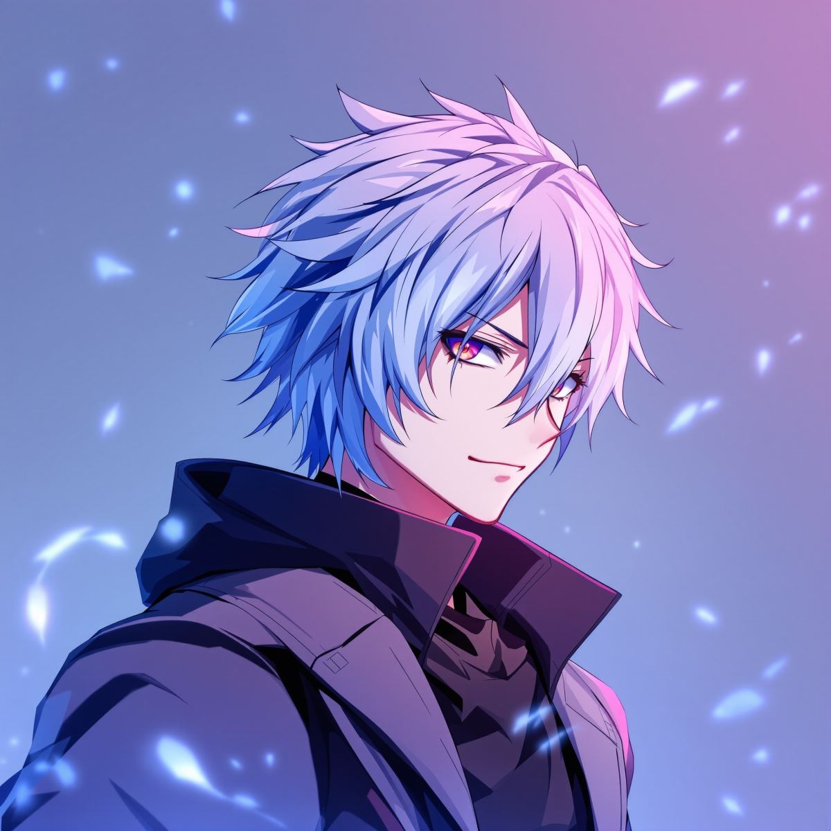 Geto PFP avatar with azure aura and composed ideological anime identity