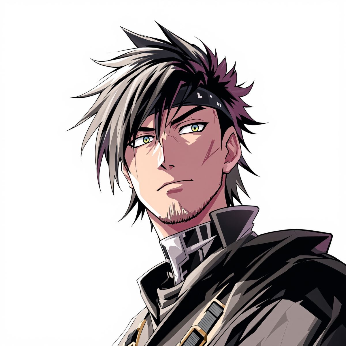 Sable vision Geto avatar with dark elegant mood and focused character aura