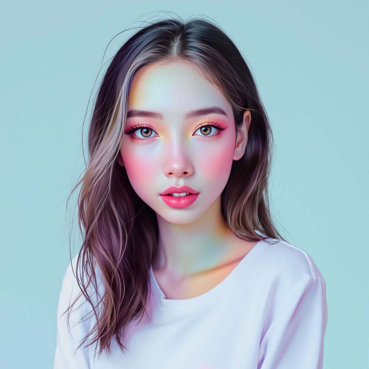 Girl avatar profile picture with dark scene mood and cinematic identity tone