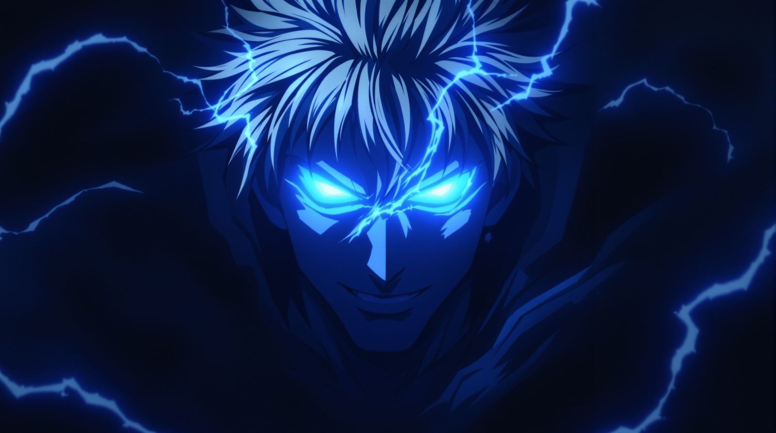 Shadow contrast Gojo PFP avatar with dark light balance and mysterious identity