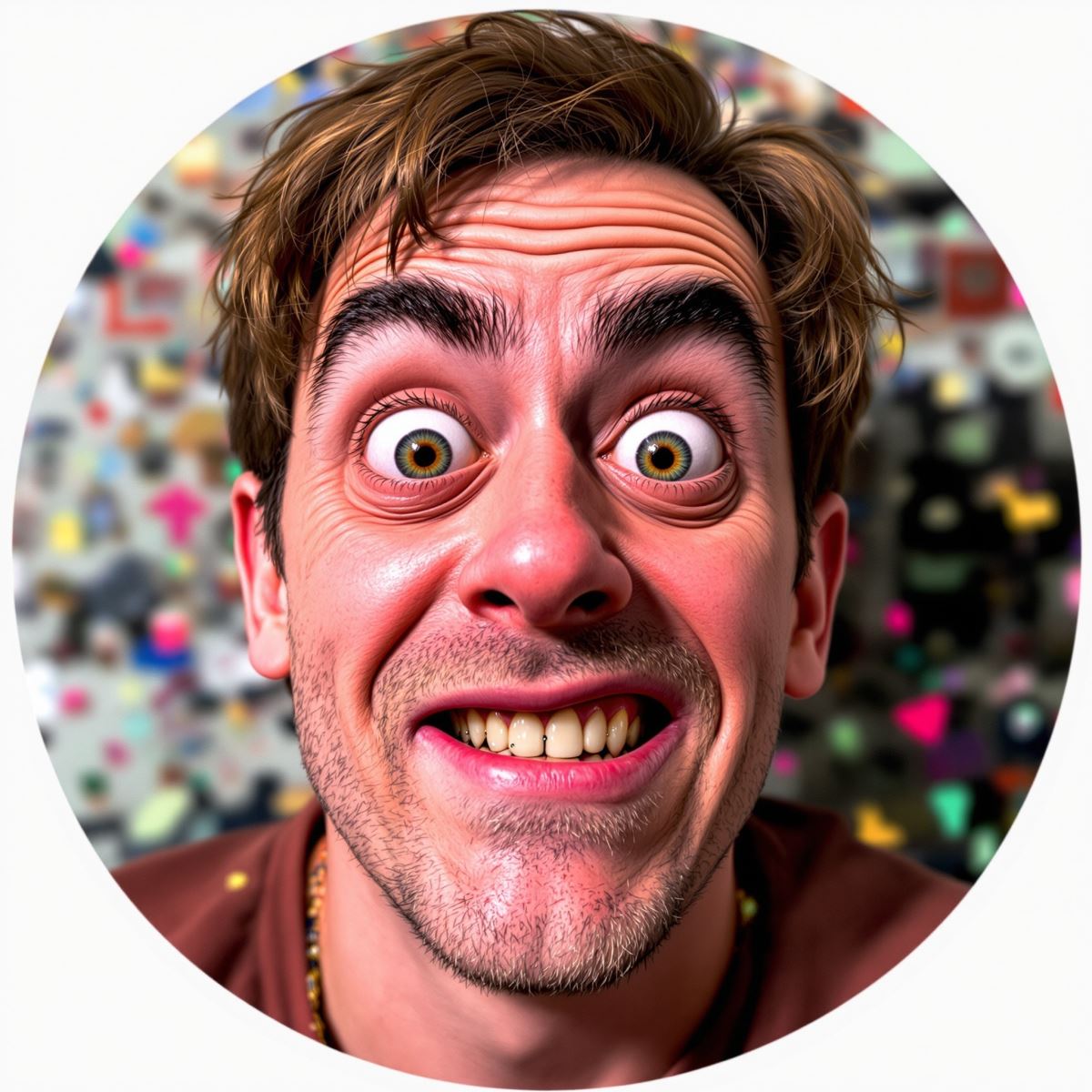 Goofy PFP optimized for playful presence and strong avatar readability