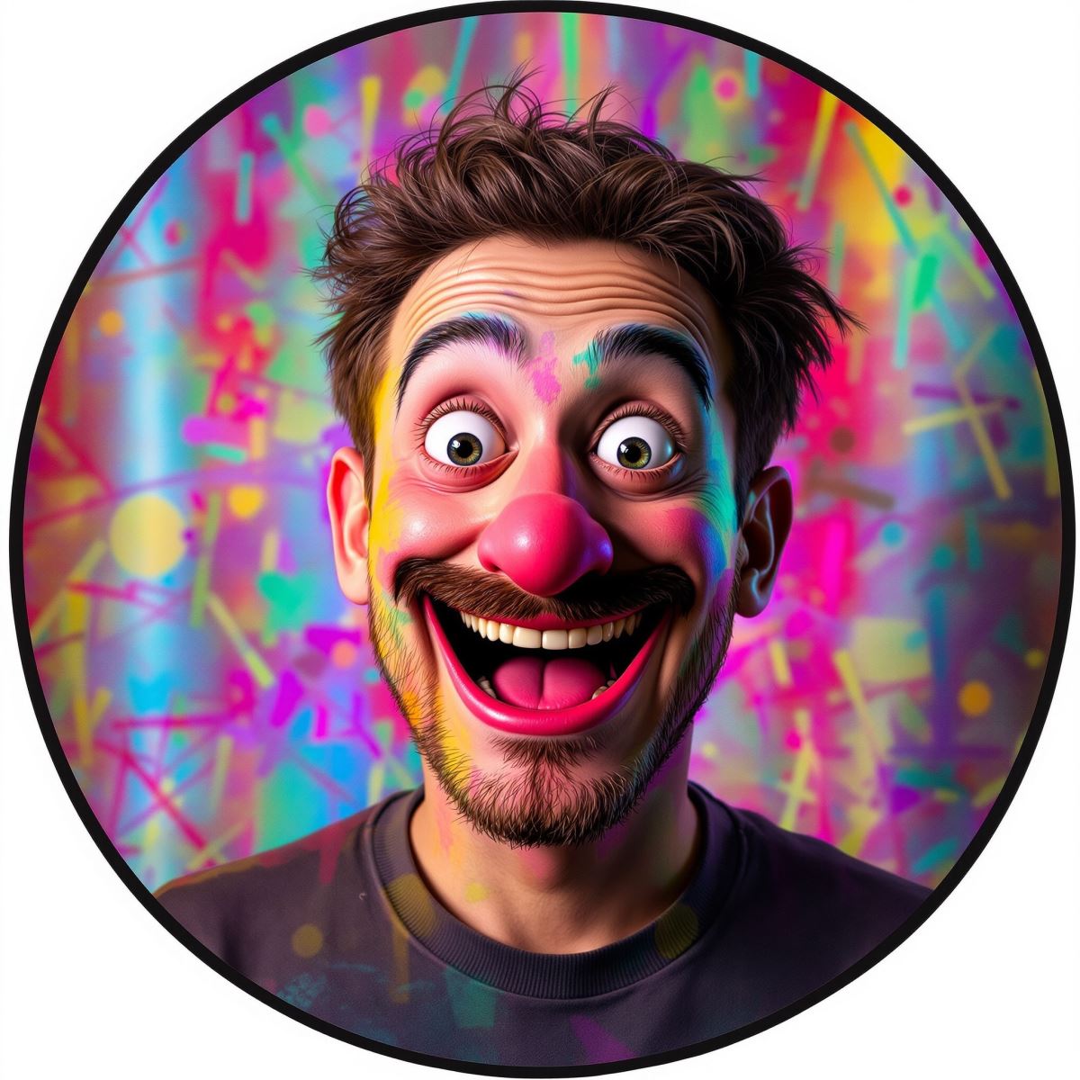 Goofy PFP profile image shaped by absurd humor and lively internet identity