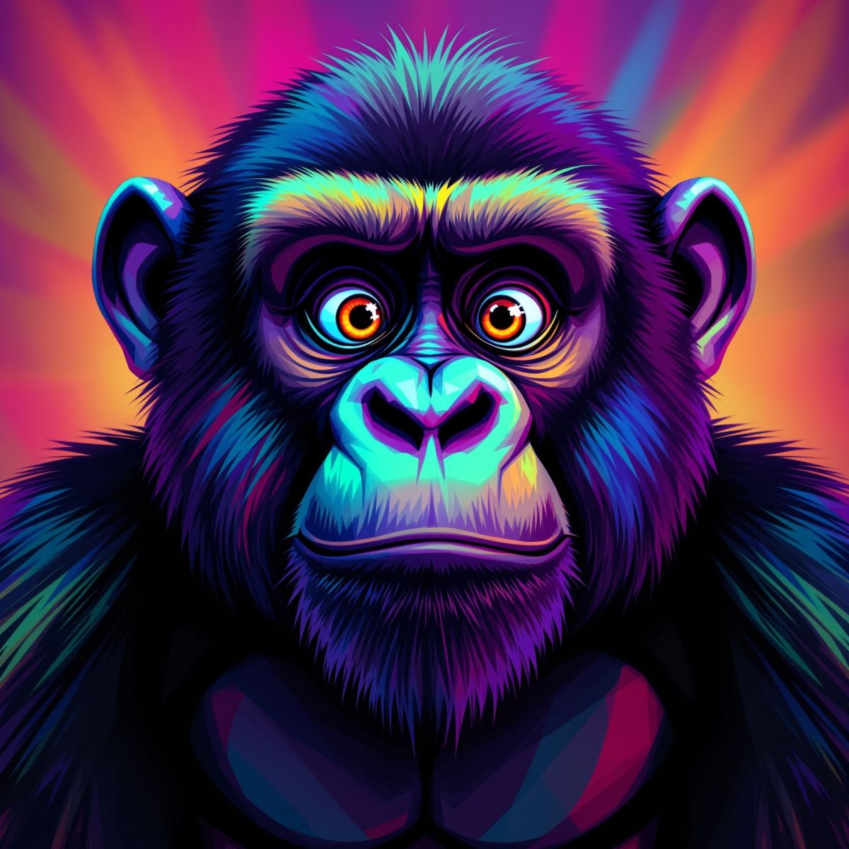 Gorilla Tag avatar with rapid spark energy and explosive reactive motion