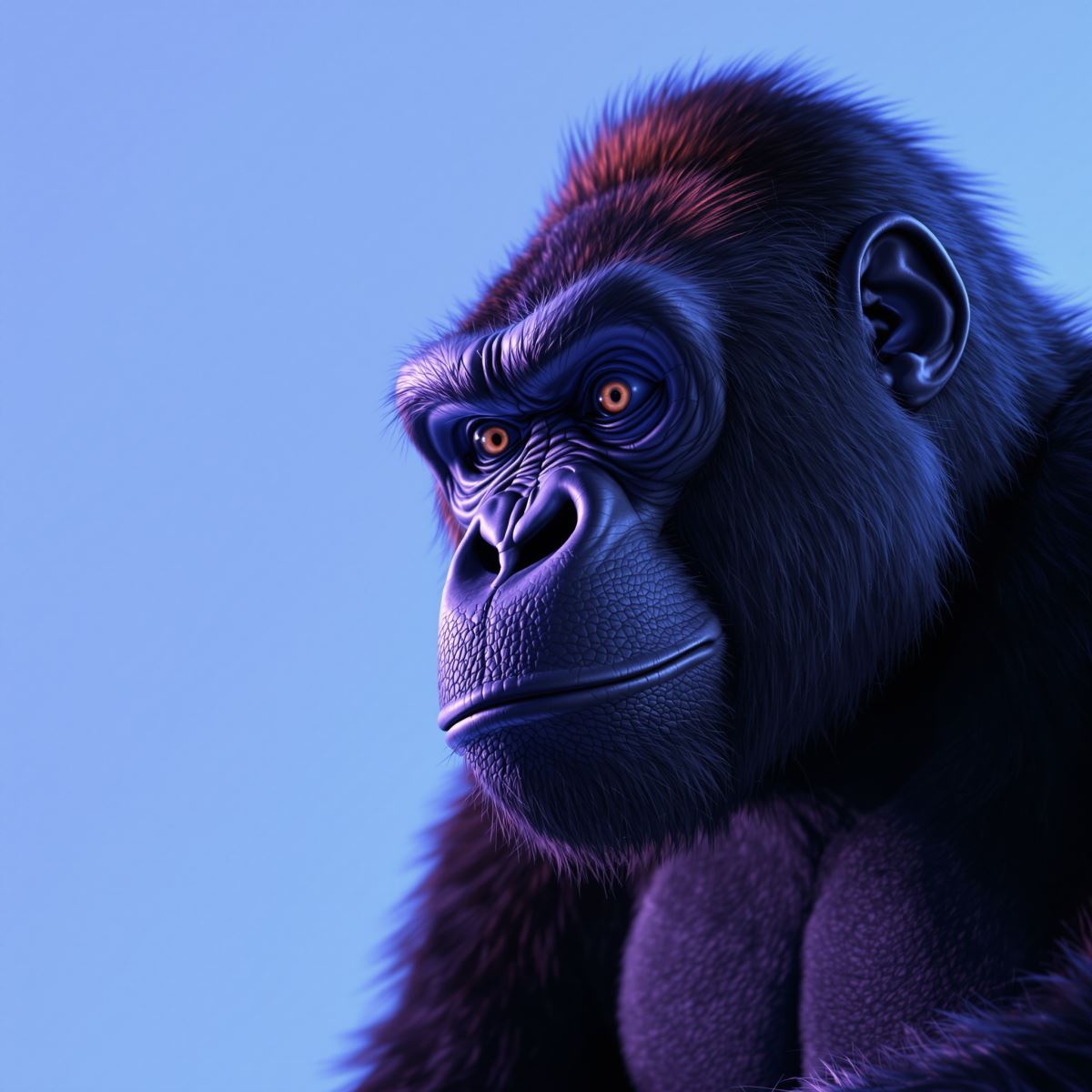 Gorilla Tag PFP with spectral drive effect and fluid high-speed movement identity
