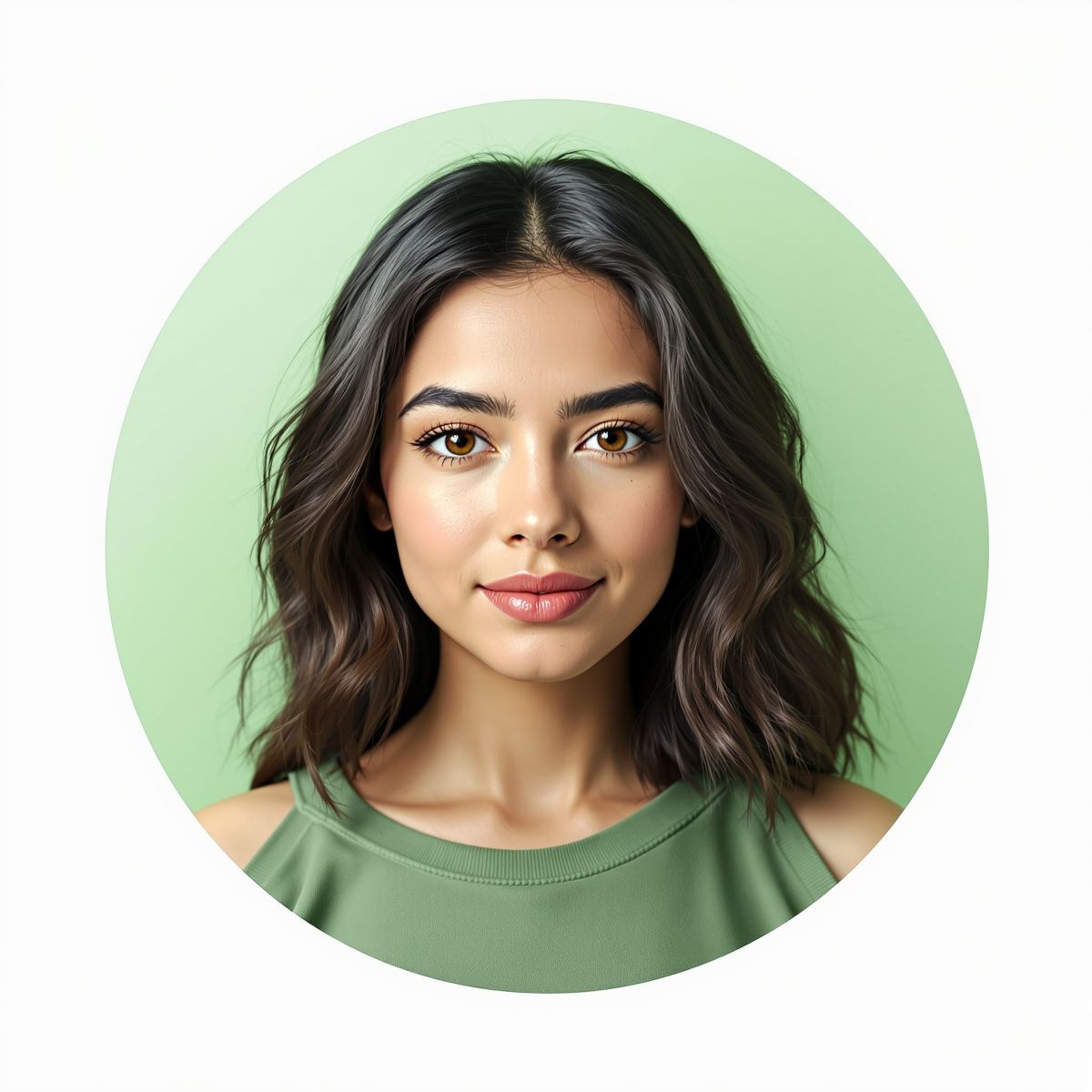 green PFP with clarity-driven avatar design and strong recognition energy