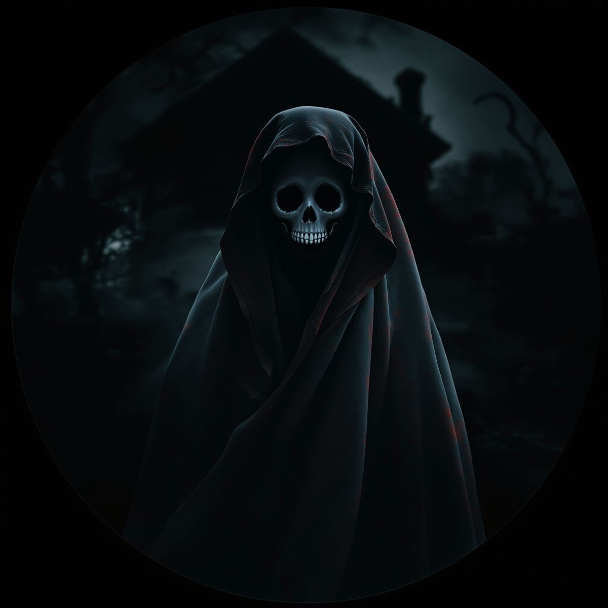 spooky Halloween avatar optimized for visibility and strong profile identity