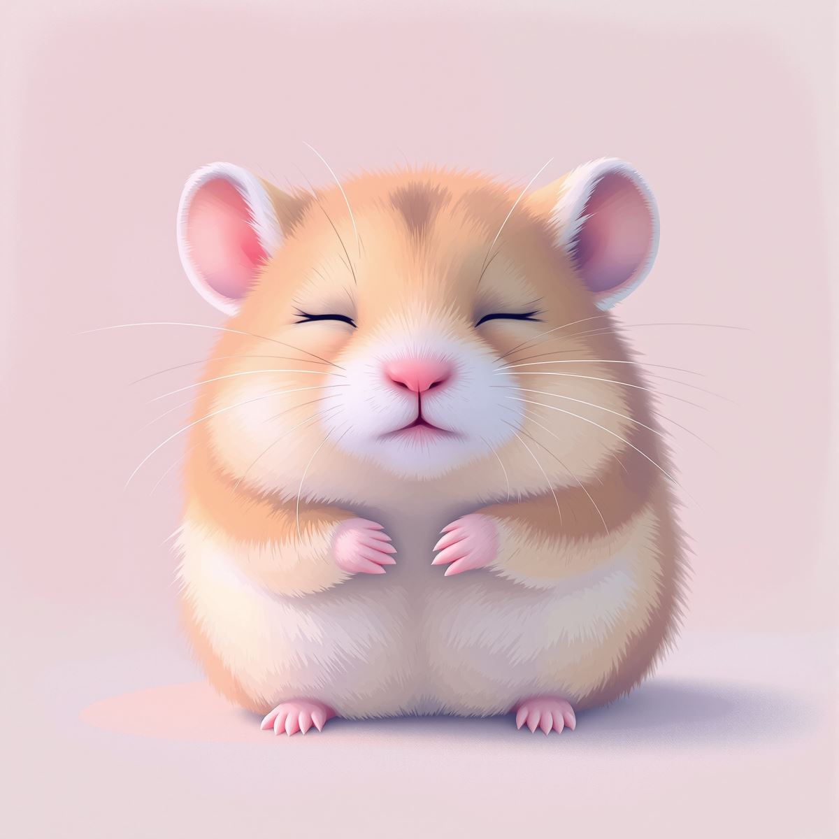 Hamster PFP with snuggle magic atmosphere and warm cozy avatar identity