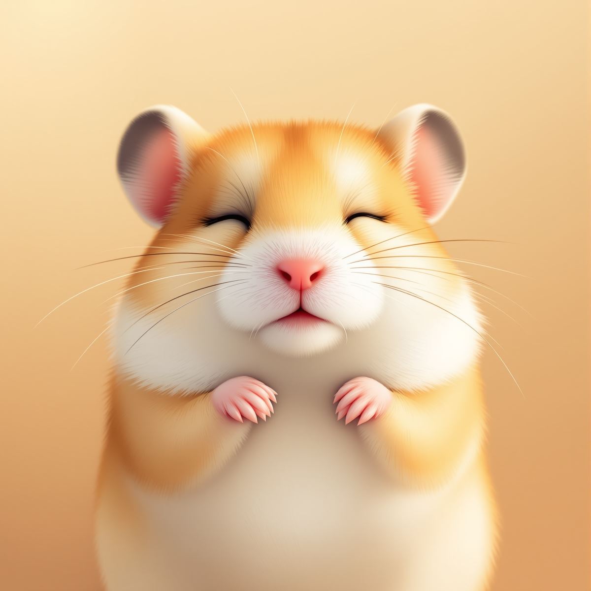 Hamster PFP with velvet presence texture and soft stable avatar energy