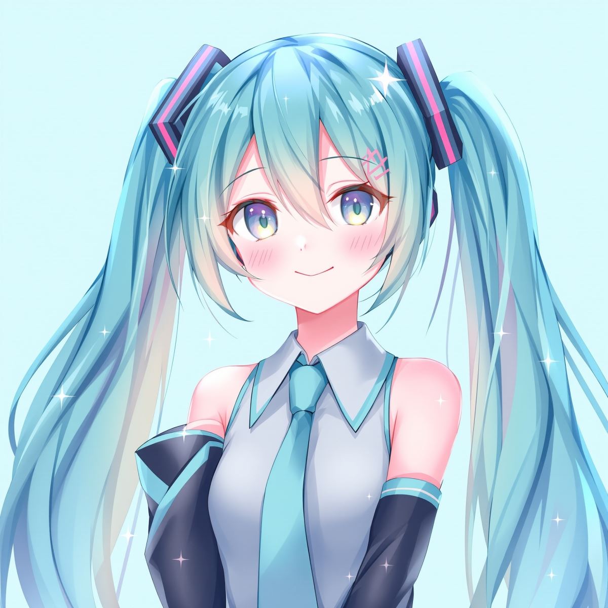 Harmony beat Hatsune Miku PFP with music-driven visual identity and rhythm styling