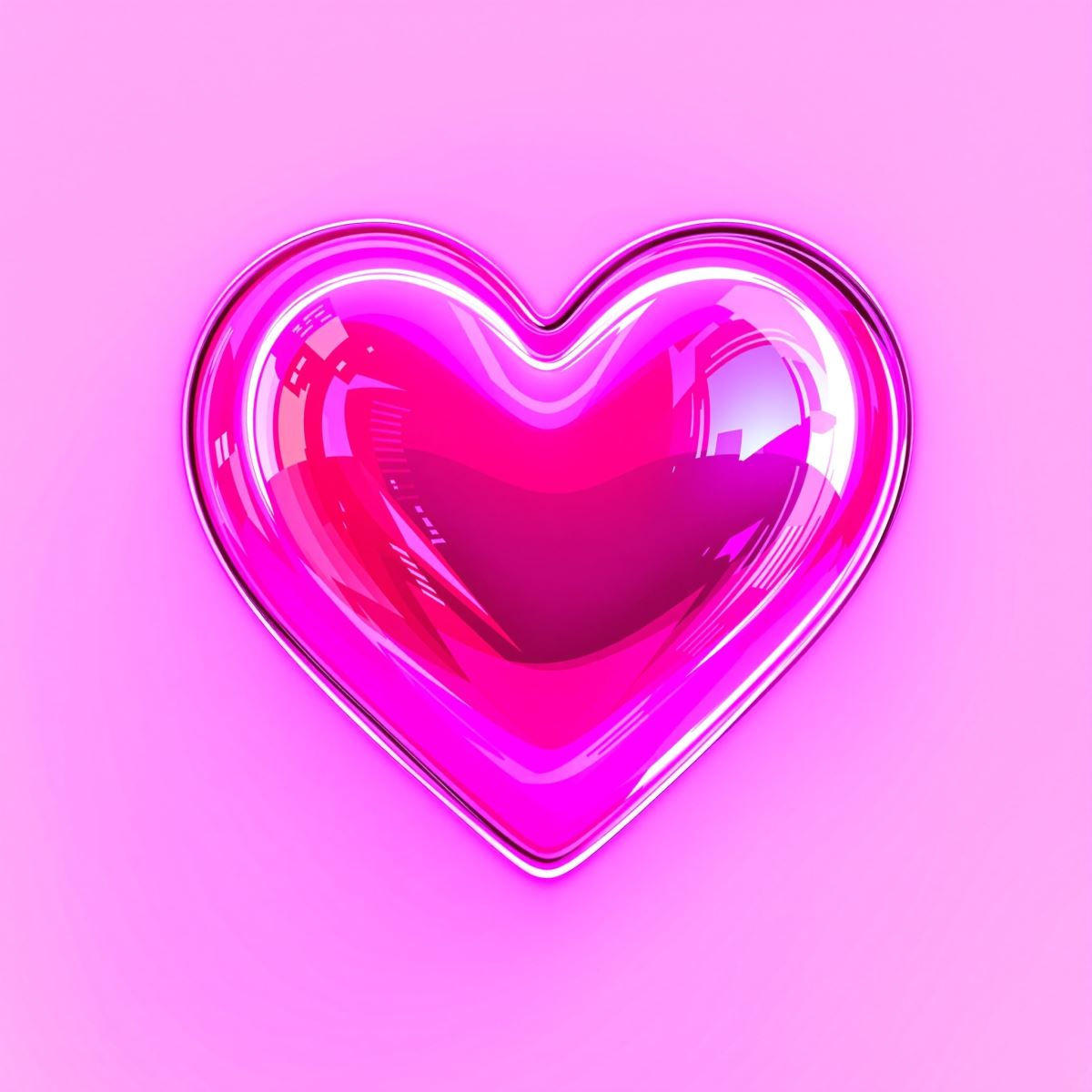 heart PFP avatar with radiant glow and emotionally warm digital presence