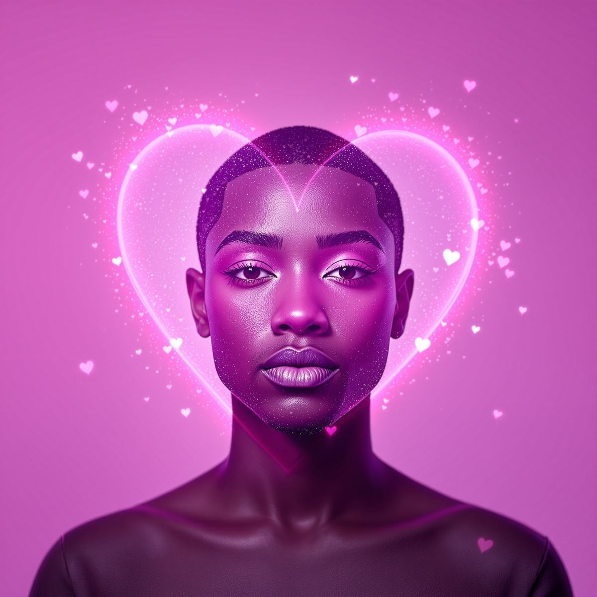 sweet smile heart PFP avatar with soft romantic mood and affectionate charm