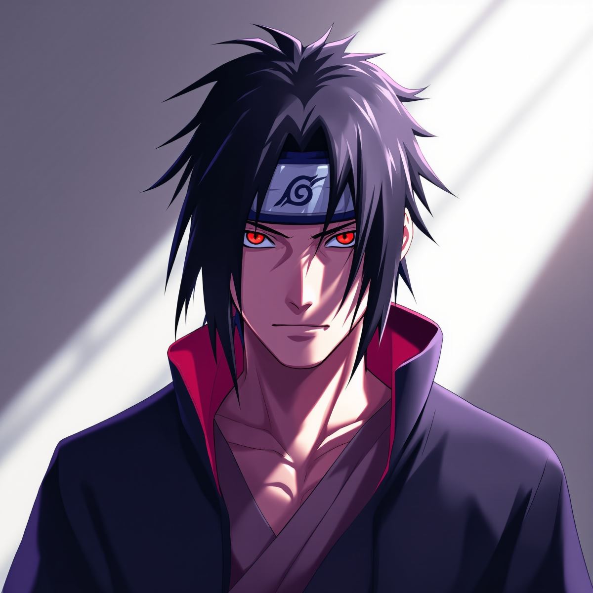 Nightfall Itachi profile picture with calm shinobi presence and dark anime mood