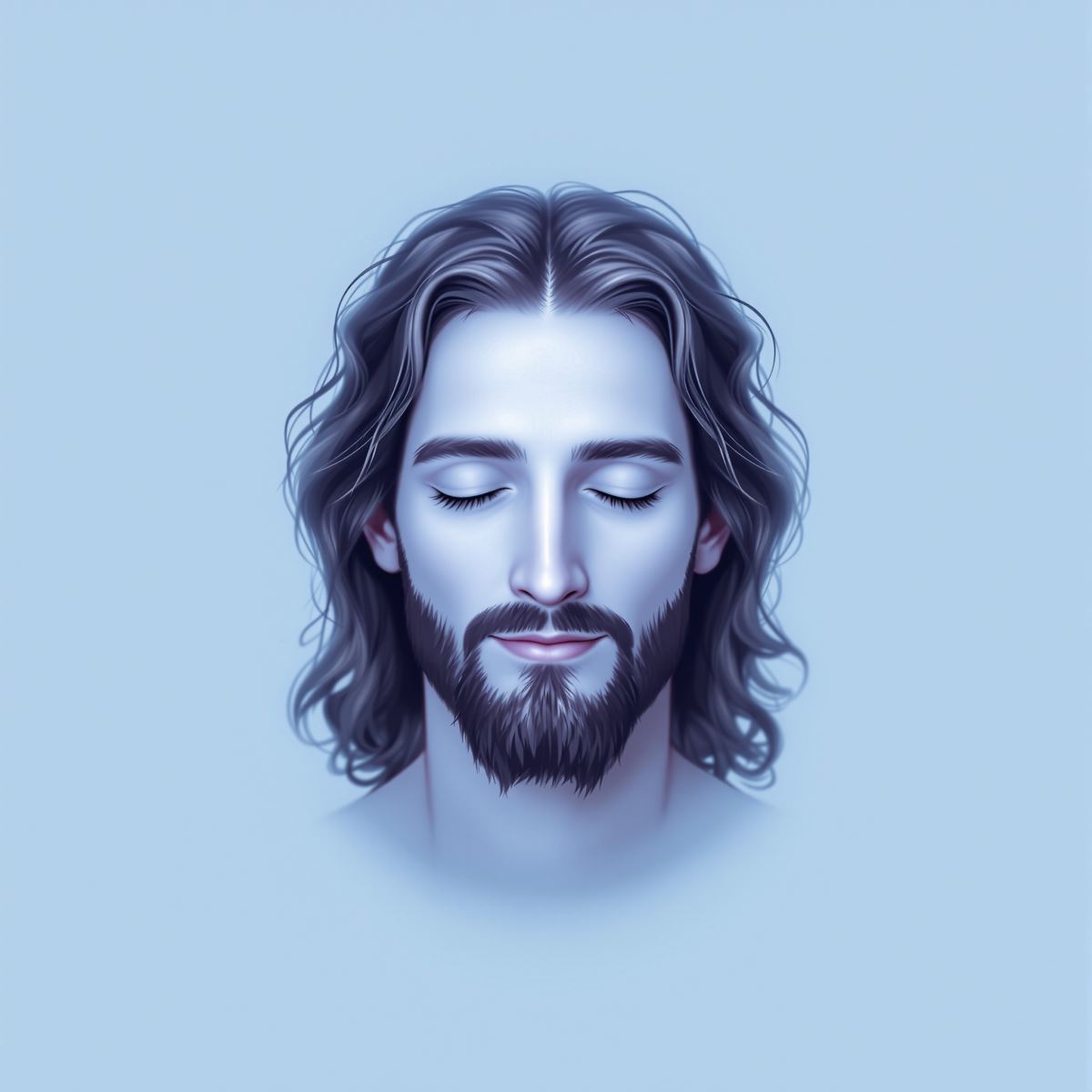 Jesus aesthetic PFP with symbolic spiritual energy and serene profile tone