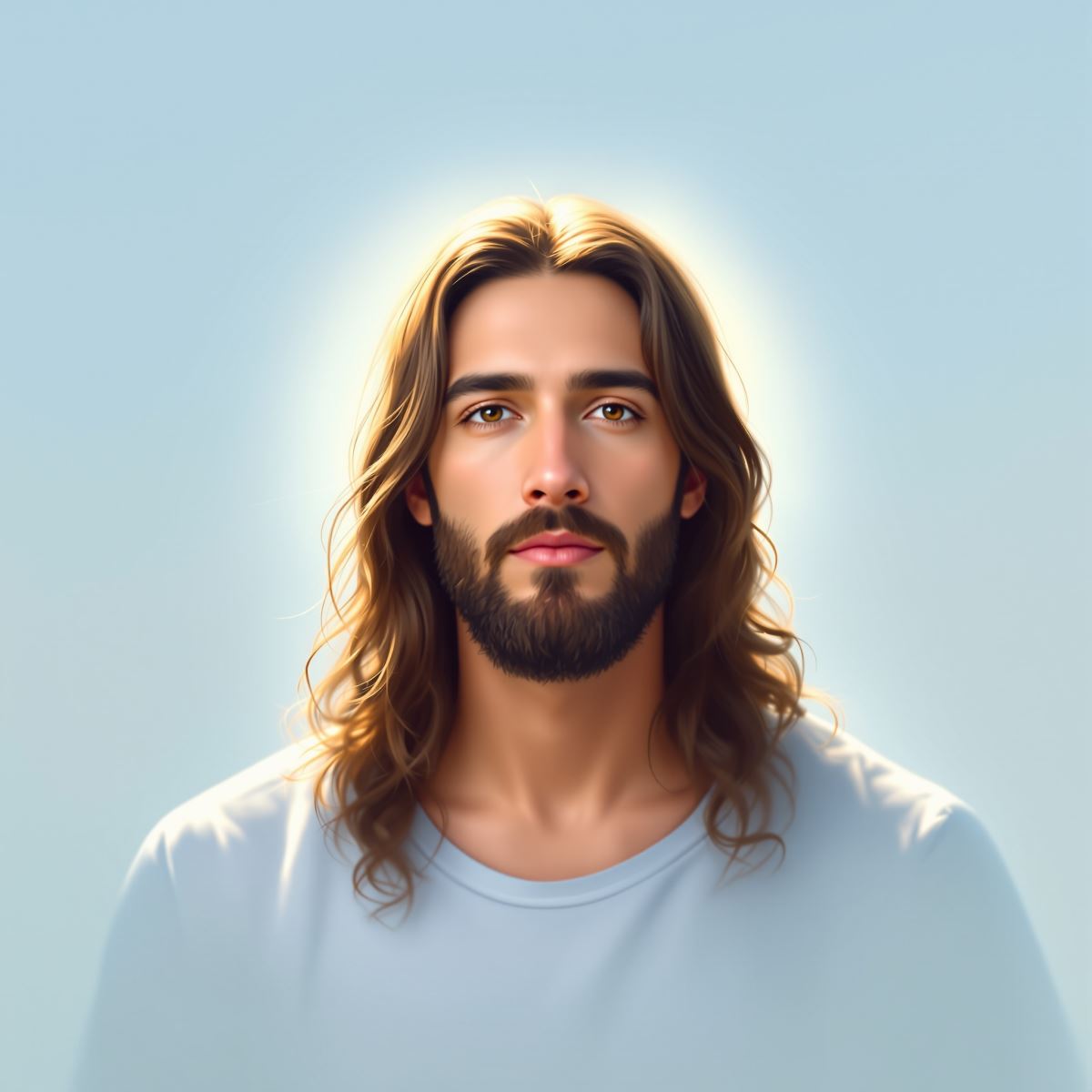 heavenly aura Jesus avatar with peaceful PFP atmosphere and sacred calm