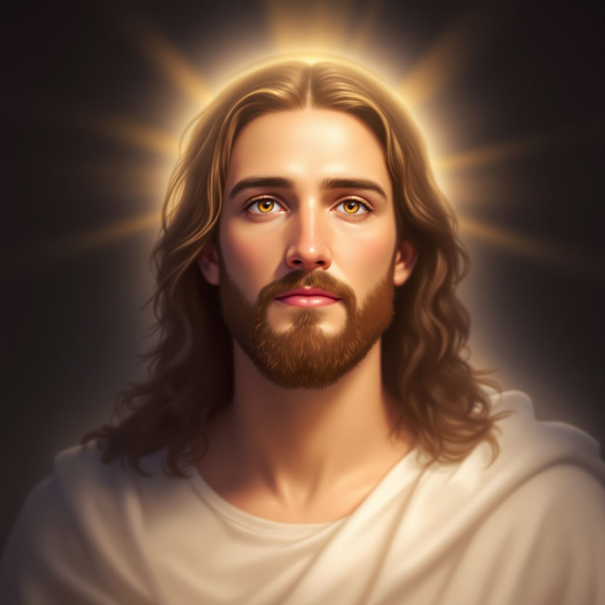 merciful serenity Jesus PFP with compassionate avatar presence and peaceful spiritual mood