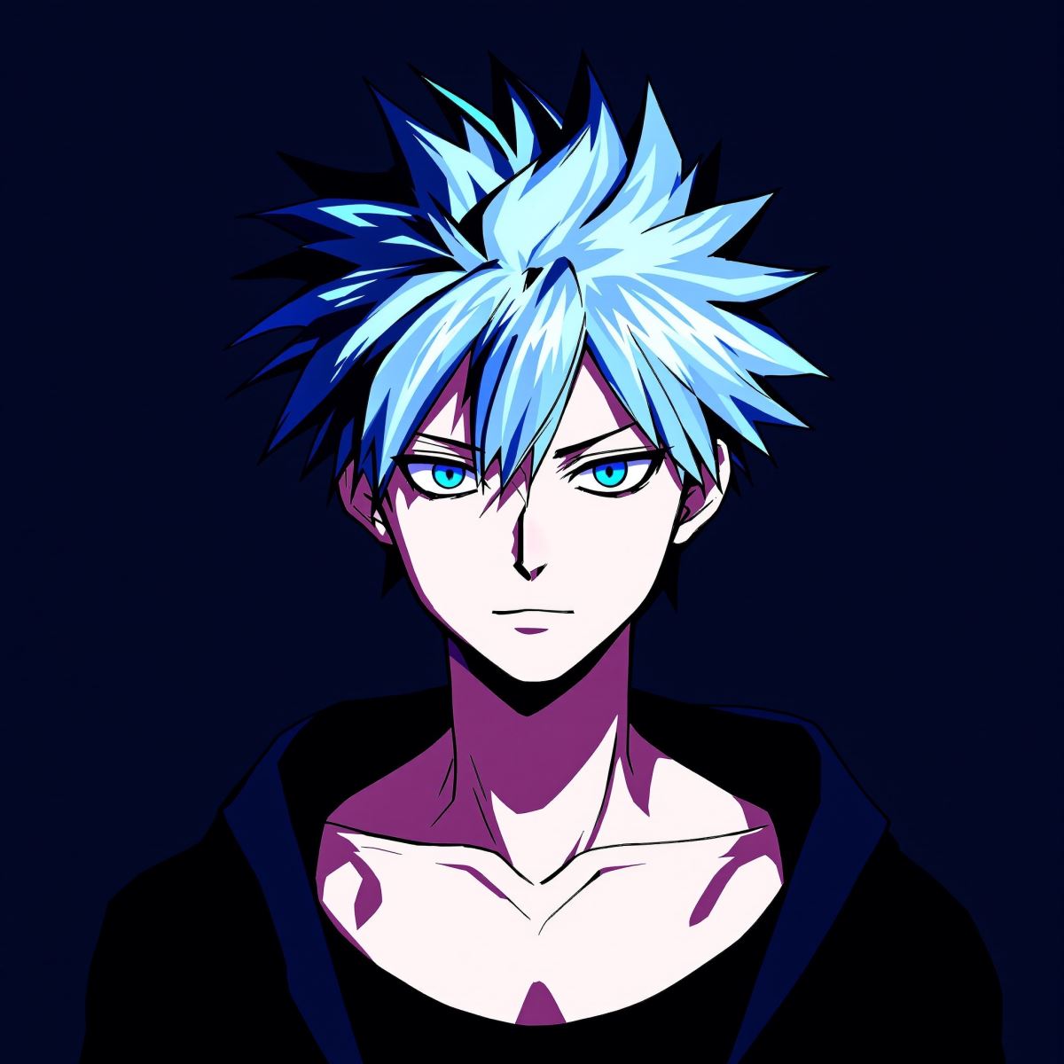 Character PFP with anime intensity and Killua-style electric identity