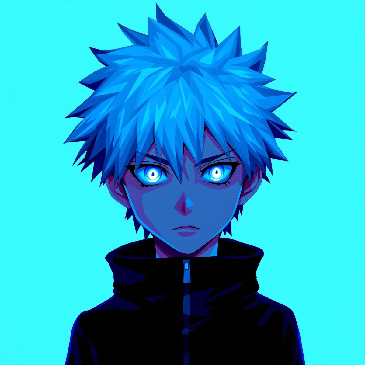 Killua PFP in electric aura mode with high-speed identity energy