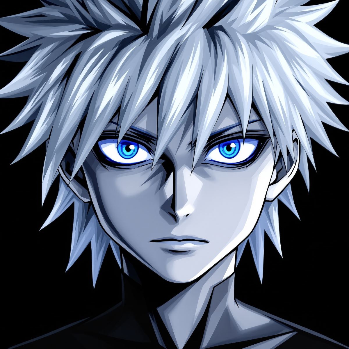 Killua PFP with speed phantom identity and high velocity aura style