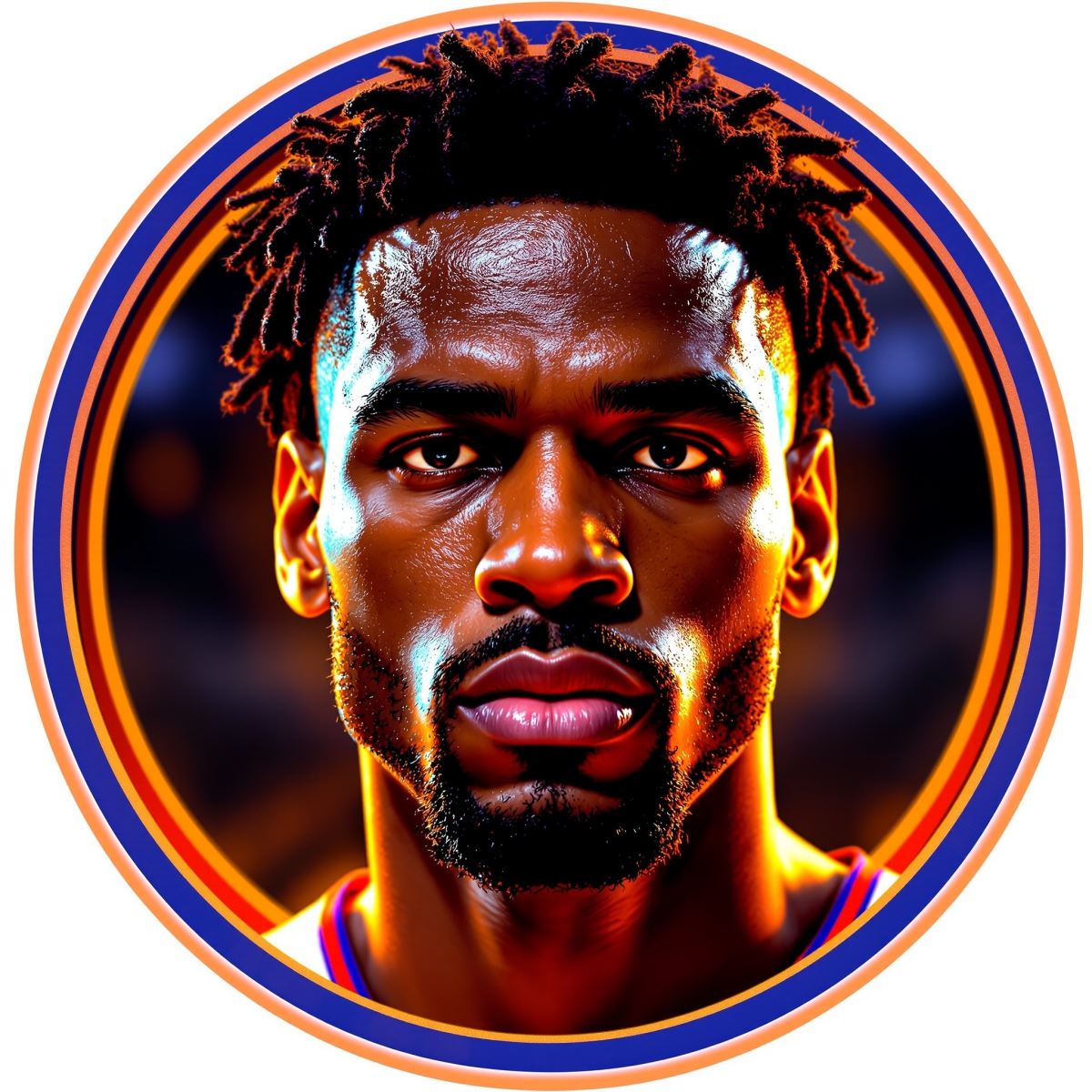 LeBron avatar with composed intensity and refined visual balance