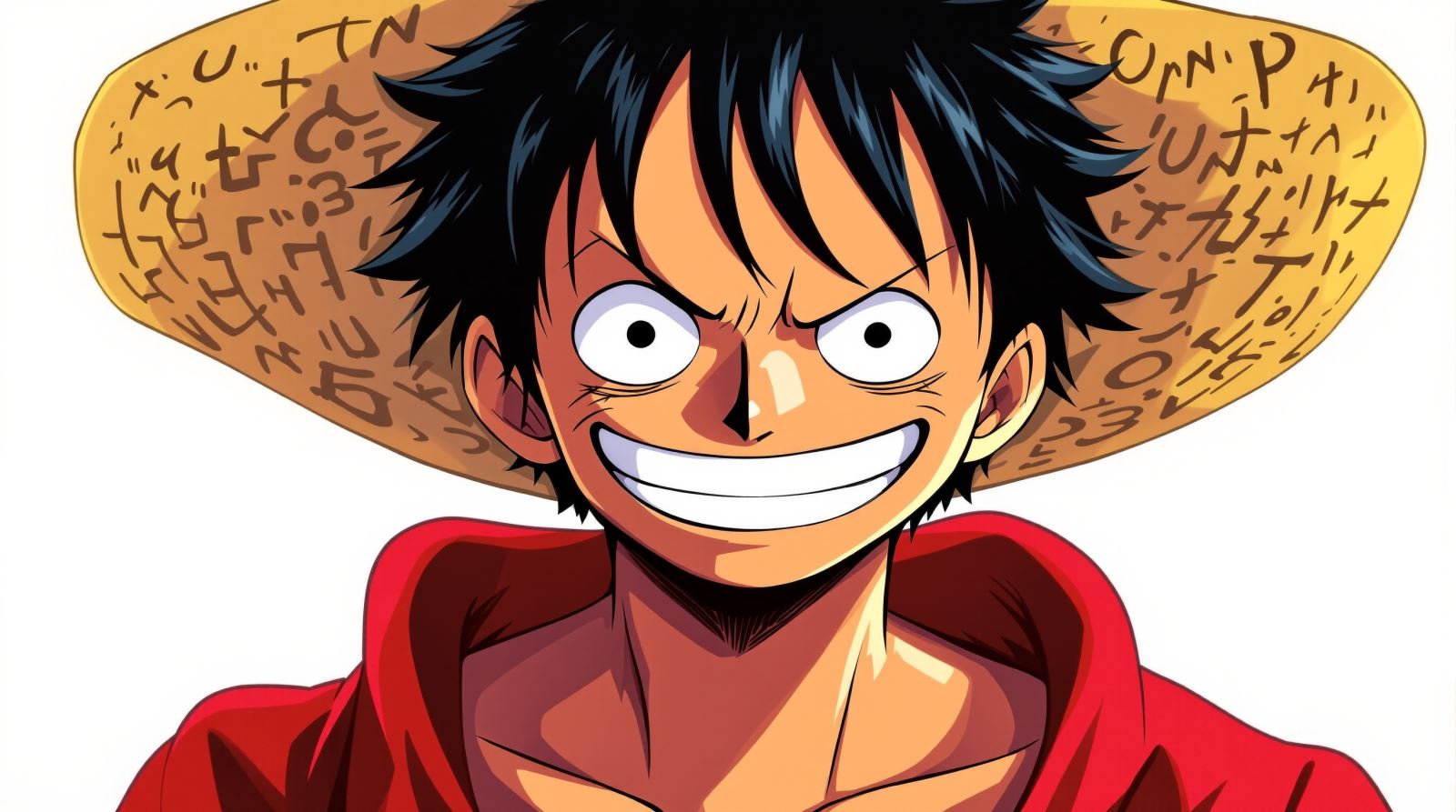 Heroic smile Luffy profile picture with confident anime avatar expression