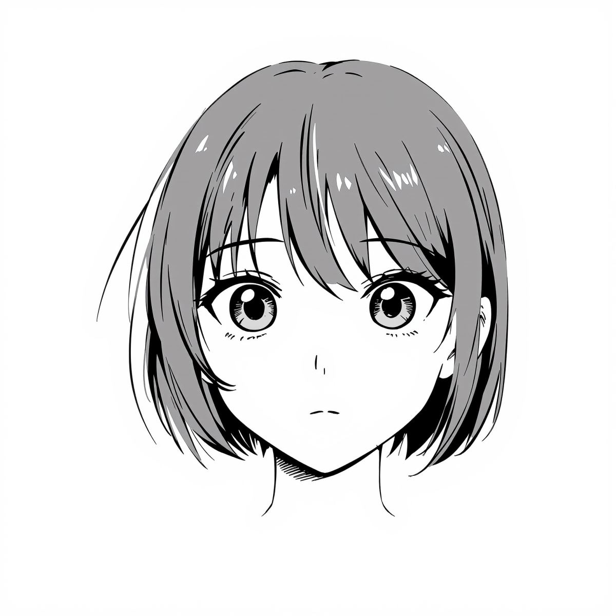 Manga PFP with bold composition and graphic anime framing