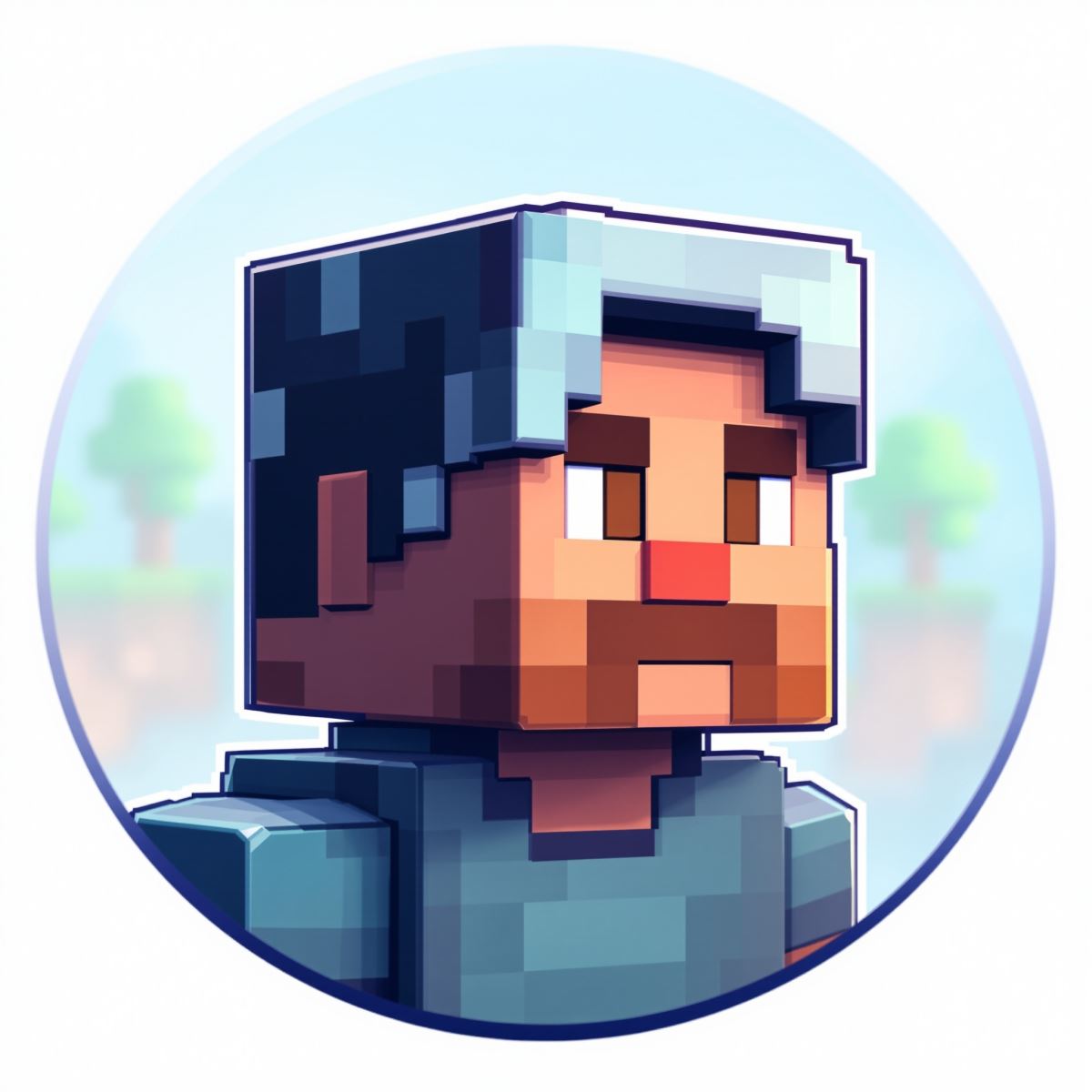 Minecraft profile image with strong pixel identity and readable crop for avatar clarity