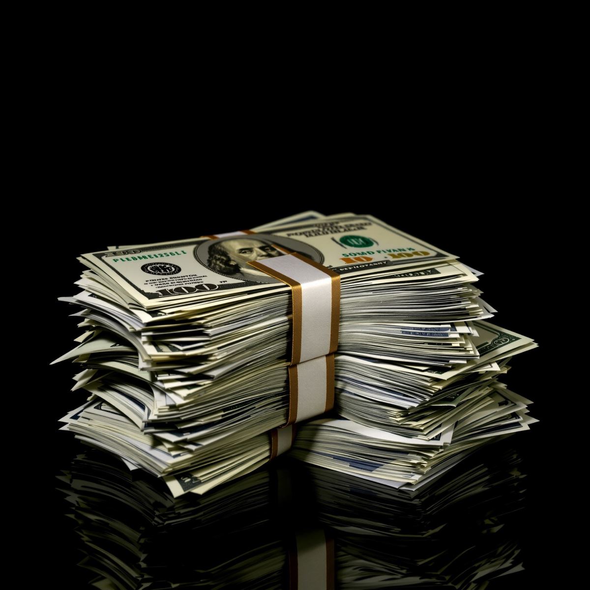 Golden cash money PFP with luxury tone and strong wealth identity